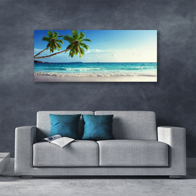 Slika canvas Sea Beach Palm Tree Landscape