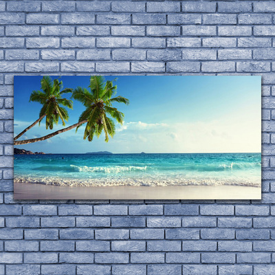 Slika canvas Sea Beach Palm Tree Landscape