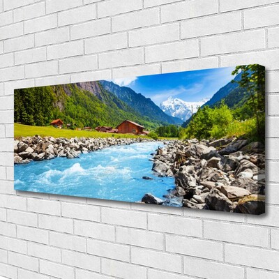 Slika canvas Mountains River Landscape