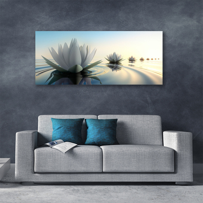 Fotografija na canvas platnu Lopoči Cvijeće Jezerce