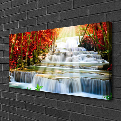 Slika canvas Vodopad Nature Forest