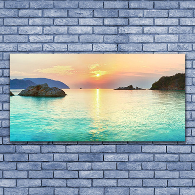 Foto slika na platnu Sunce Rock Sea Landscape