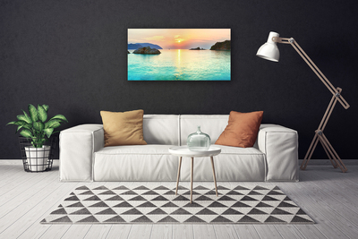 Foto slika na platnu Sunce Rock Sea Landscape