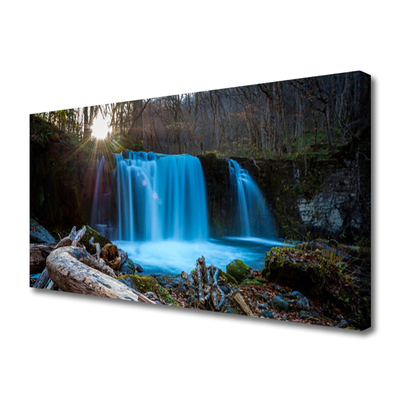 Slika canvas Sunce Vodopad Priroda