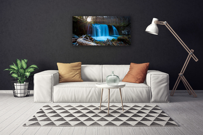 Slika canvas Sunce Vodopad Priroda