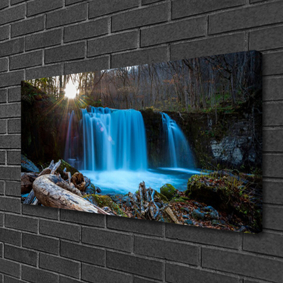 Slika canvas Sunce Vodopad Priroda