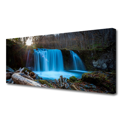Slika canvas Sunce Vodopad Priroda