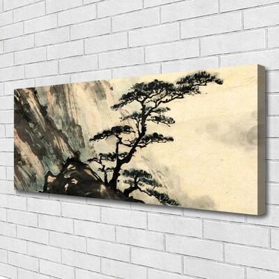 Foto slika na platnu Oslikano umjetničko stablo