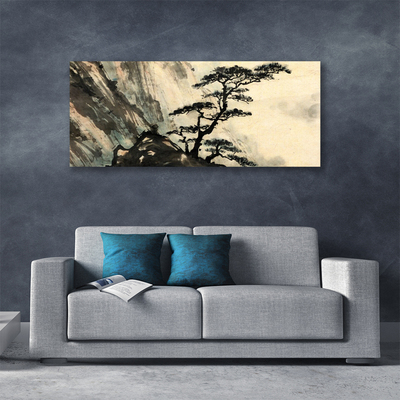 Foto slika na platnu Oslikano umjetničko stablo