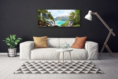 Slika canvas Planine Bay Waterfall