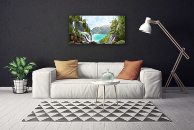 Slika canvas Planine Bay Waterfall