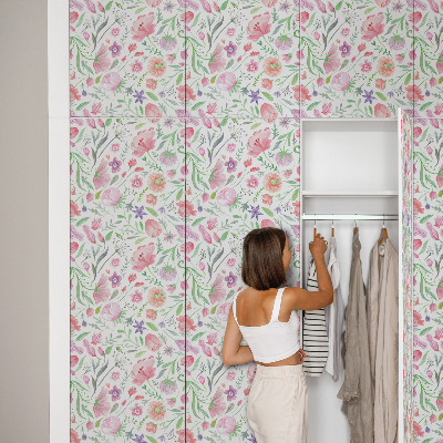 Baldų plėvelė Pastelinė flora