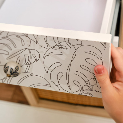 Lipni baldų plėvelė Monsteros lapai