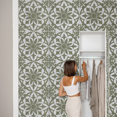 Klijuojama plėvelė baldams Žali lapai