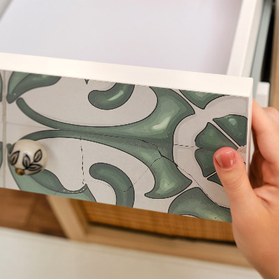 Dekoratyvinė plėvelė baldams Žali papuošalai