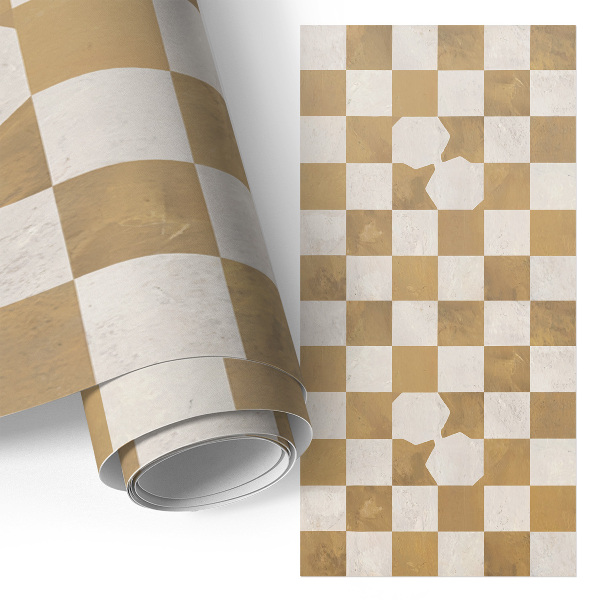 Dekoratyvinė plėvelė baldams Garstyčių šaškių lenta