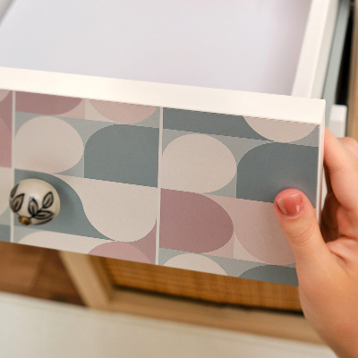 Lipni plėvelė baldams Geometrinės pastelės