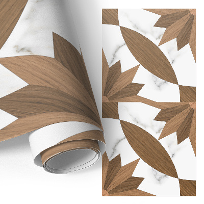 Dekoratyvinė plėvelė baldams Mediena ir marmuras