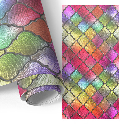 Dekoratyvinė plėvelė baldams Vaivorykštės vitražas