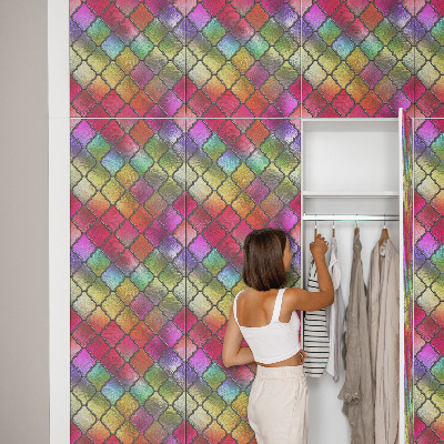 Dekoratyvinė plėvelė baldams Vaivorykštės vitražas