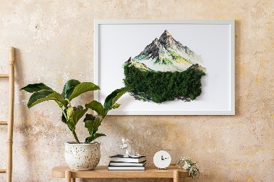 Slika od mahovine Vrh planine iznad šume