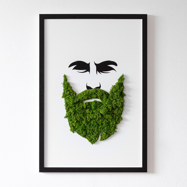 Slika od mahovine Hipster s bradom