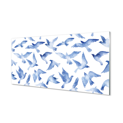 Staklena slika za zid Slikane ptice