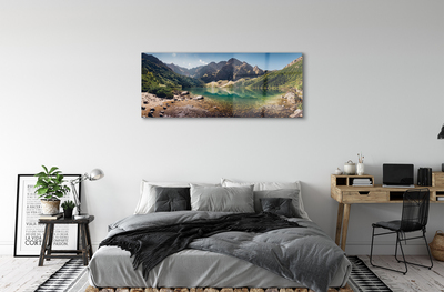 Staklena slika Planinsko jezero