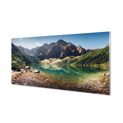 Staklena slika Planinsko jezero