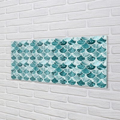 Staklena slika za zid Uzorak riblje ljuske