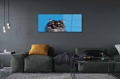 Staklena slika Mačka koja liže