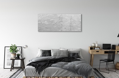 Staklena slika za zid Sivi poligoni