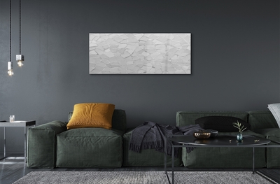 Staklena slika za zid Sivi poligoni