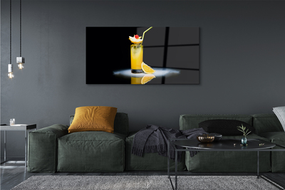 Staklena slika za zid Koktel od naranče