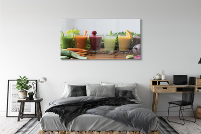 Staklena slika Kokteli od povrća i voća