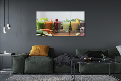 Staklena slika Kokteli od povrća i voća