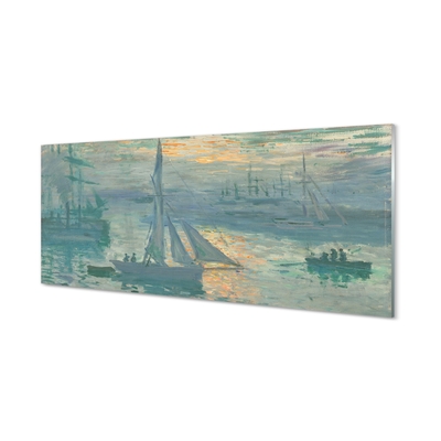 Staklena slika za zid Izlazak sunca - Claude Monet