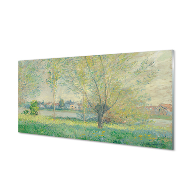 Staklena slika Vrbe - Claude Monet