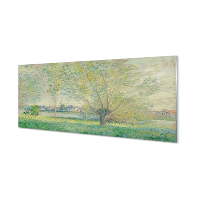 Staklena slika Vrbe - Claude Monet