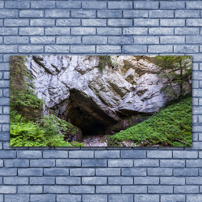 Fotografija na staklu Planinska špiljska priroda