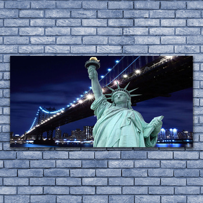 Staklena slika za zid Most Kipa slobode