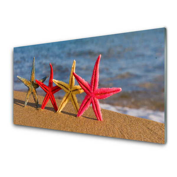 Staklena slika Beach Starfish Art