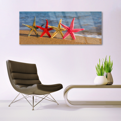 Staklena slika Beach Starfish Art