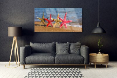 Staklena slika Beach Starfish Art