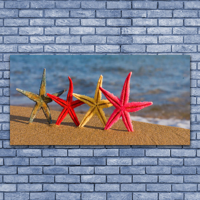 Staklena slika Beach Starfish Art