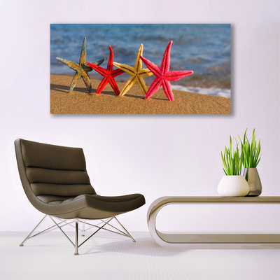 Staklena slika Beach Starfish Art