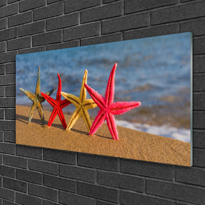 Staklena slika Beach Starfish Art