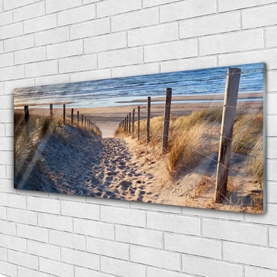 Staklena slika za zid Morski pejzažni put