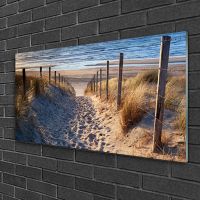 Staklena slika za zid Morski pejzažni put