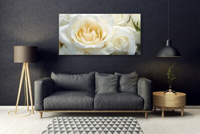 Staklena slika Ruže Cvijeće